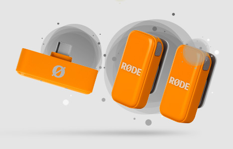 قیمت خرید فروش میکروفون یقه ای بی سیم رود Wireless Micro USB-C Orange