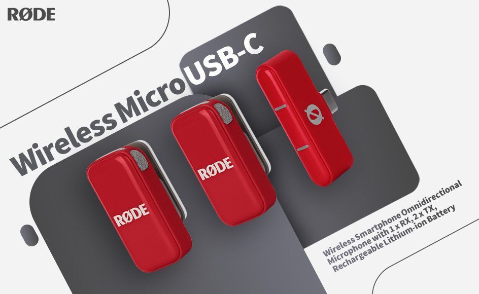 قیمت خرید فروش میکروفون یقه ای بی سیم رود Wireless Micro USB-C Red