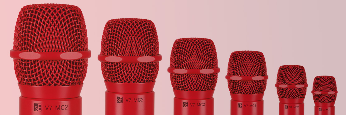 قیمت خرید فروش میکروفون داینامیک اس ای الکترونیکس V7 Red