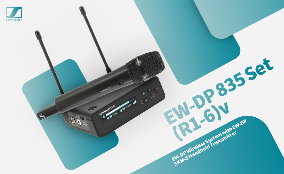 قیمت خرید فروش میکروفون دستی بی سیم سنهایزر EW-DP 835 Set (R1-6)