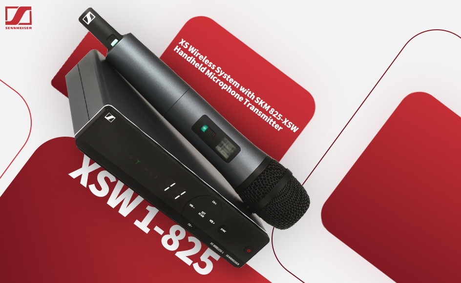 قیمت خرید فروش میکروفون دستی بی سیم سنهایزر XSW 1-825