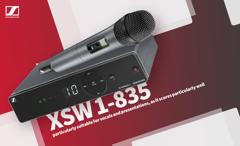 قیمت خرید فروش میکروفون دستی بی سیم سنهایزر XSW 1-835