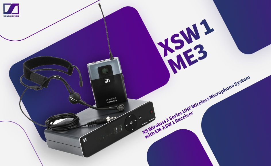 قیمت خرید فروش میکروفون هدمیک بی سیم سنهایزر XSW 1-ME3