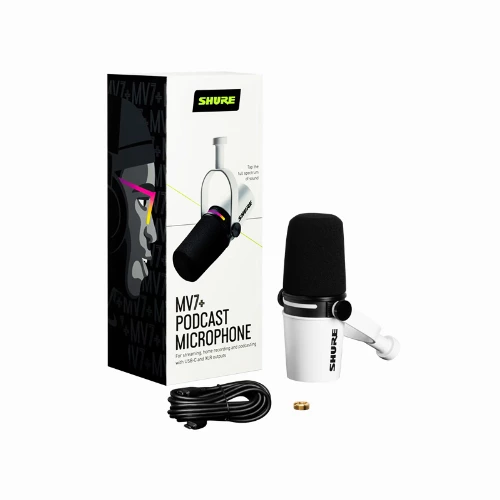 قیمت خرید فروش میکروفون یو اس بی Shure MV7 Plus-W 