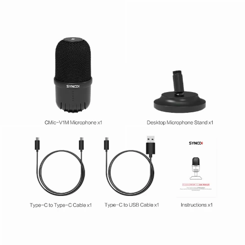 قیمت خرید فروش میکروفون یو اس بی SYNCO CMic-V1M 