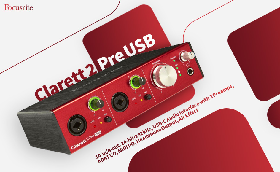 قیمت خرید فروش کارت صدا فوکوسرایت Clarett 2Pre USB