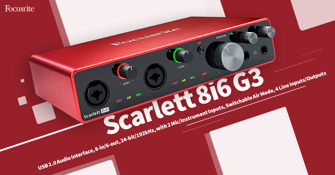 قیمت خرید فروش کارت صدا فوکوسرایت Scarlett 8i6 (3rd Gen)