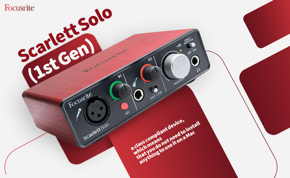 قیمت خرید فروش کارت صدا فوکوسرایت Scarlett Solo (1st Gen)