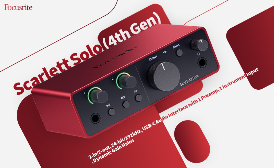 قیمت خرید فروش کارت صدا فوکوسرایت Scarlett Solo (4th Gen)