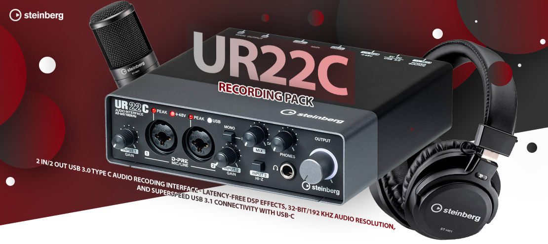 قیمت خرید فروش پکیج استودیو اشتنبرگ UR22C Recording Pack