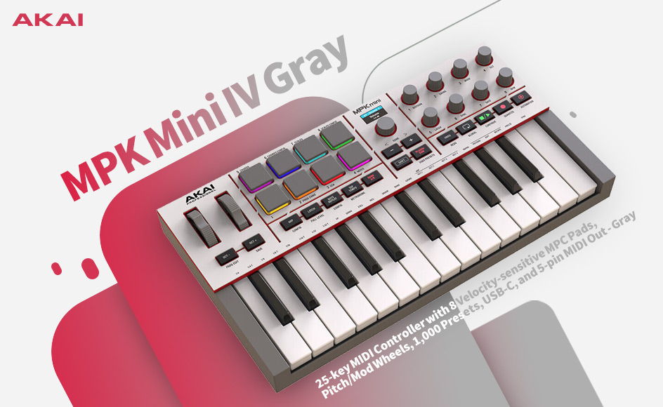 قیمت خرید فروش میدی کنترلر آکایی MPK Mini IV Gray