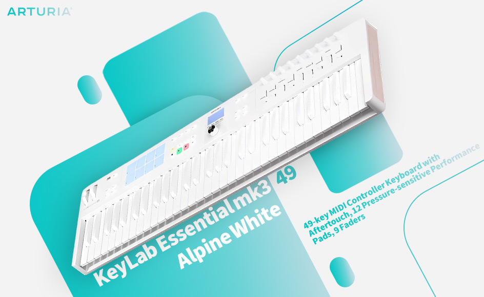 قیمت خرید فروش میدی کنترلر آرتوریا KeyLab Essential mk3 49 Alpine White