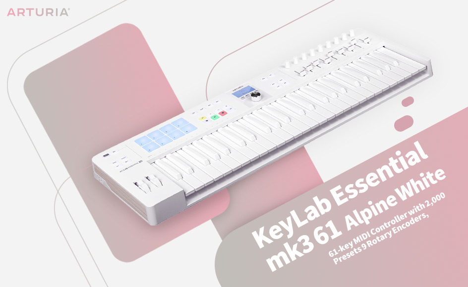 قیمت خرید فروش میدی کنترلر آرتوریا KeyLab Essential mk3 61 Alpine White