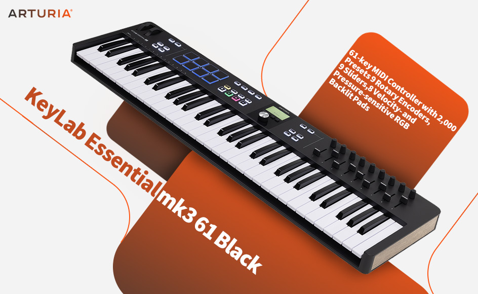 قیمت خرید فروش میدی کنترلر آرتوریا KeyLab Essential mk3 61 Black