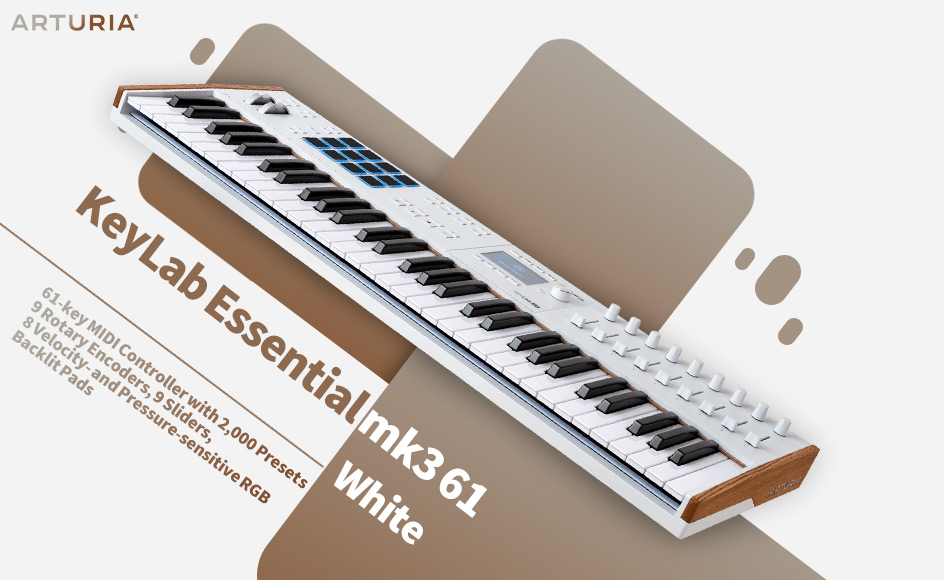 قیمت خرید فروش میدی کنترلر آرتوریا KeyLab Essential mk3 61 White