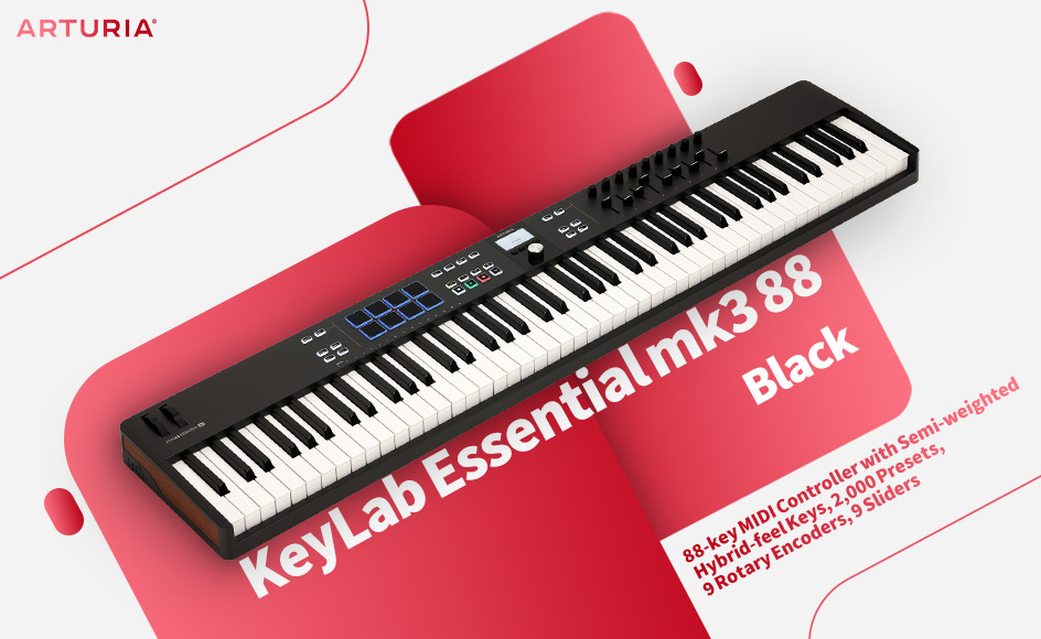 قیمت خرید فروش میدی کنترلر آرتوریا KeyLab Essential mk3 88 Black