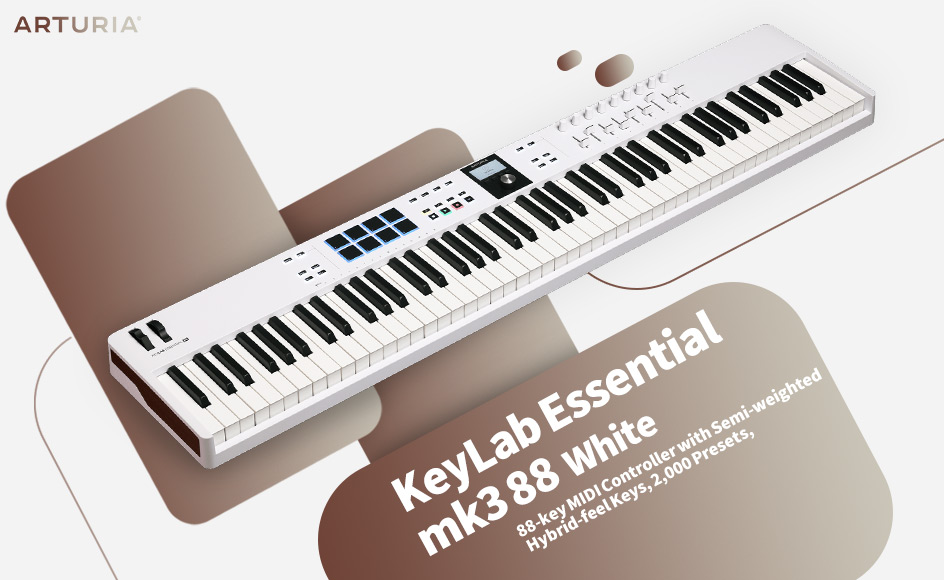 قیمت خرید فروش میدی کنترلر آرتوریا KeyLab Essential mk3 88 White
