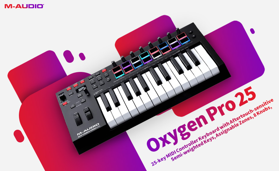 قیمت خرید فروش میدی کنترلر ام آدیو Oxygen Pro 25
