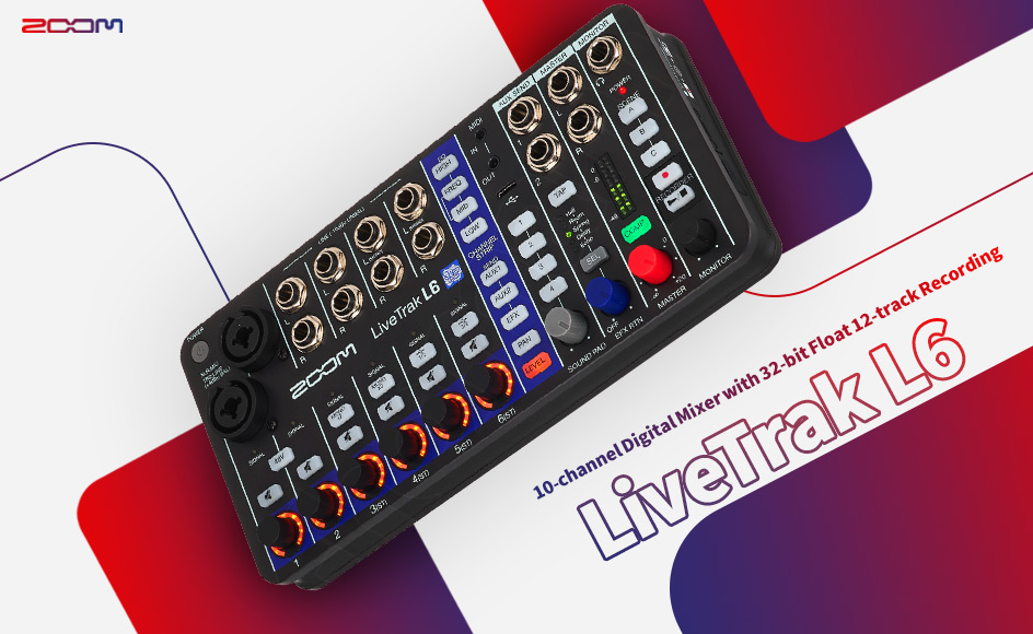 قیمت خرید فروش میکسر دیجیتال و رکوردر زوم LiveTrak L6
