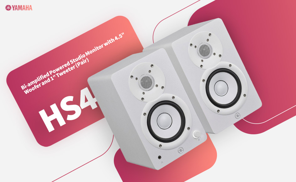 قیمت خرید فروش اسپیکر مانیتورینگ یاماها HS4 White