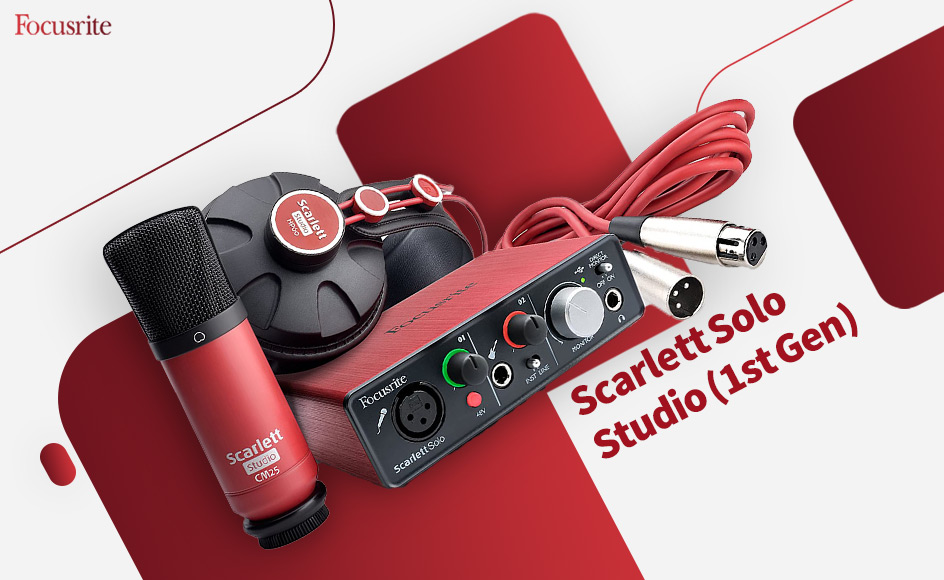 قیمت خرید فروش پکیج استودیویی فوکوسرایت Focusrite Scarlett Solo Studio (1st Gen)